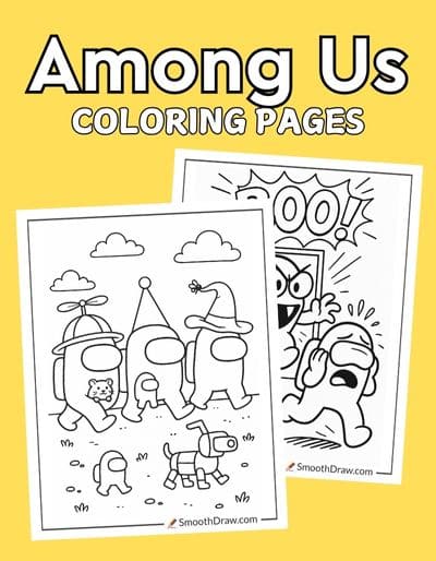 Among Us coloring pages f