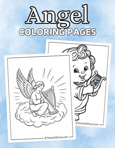 Angel Coloring Pages f