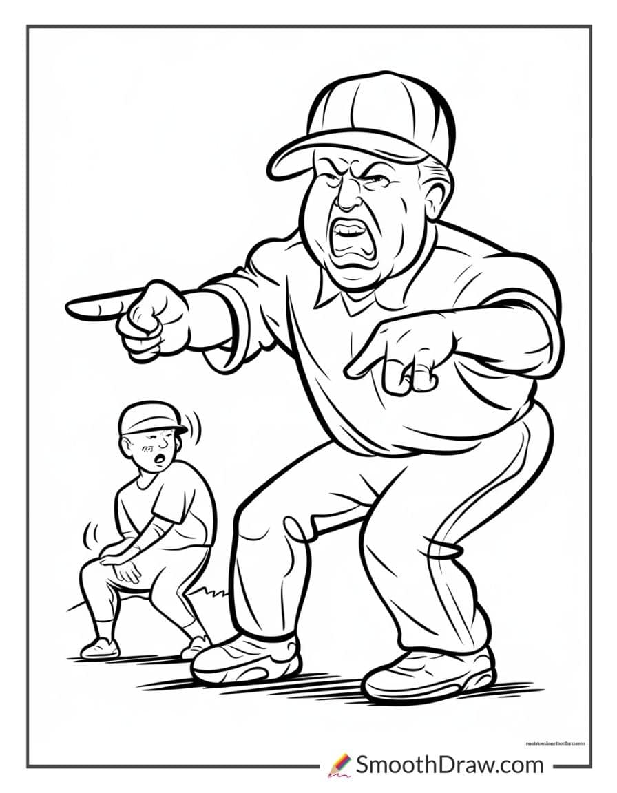 Angry Umpire Arguing