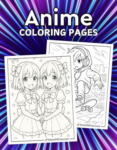Anime coloring pages