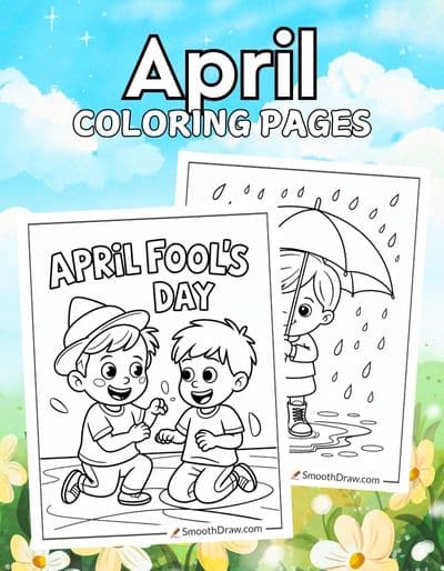 April Coloring Pages