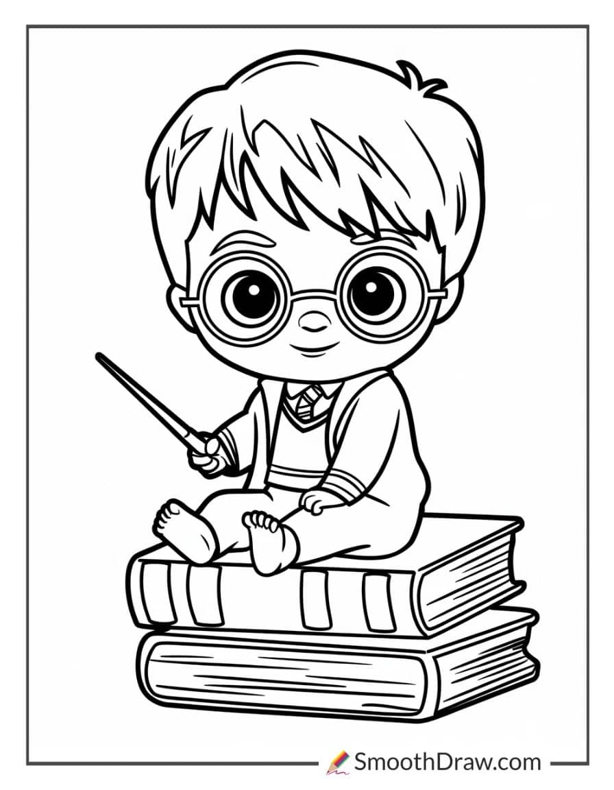 Baby Harry Potter for coloring
