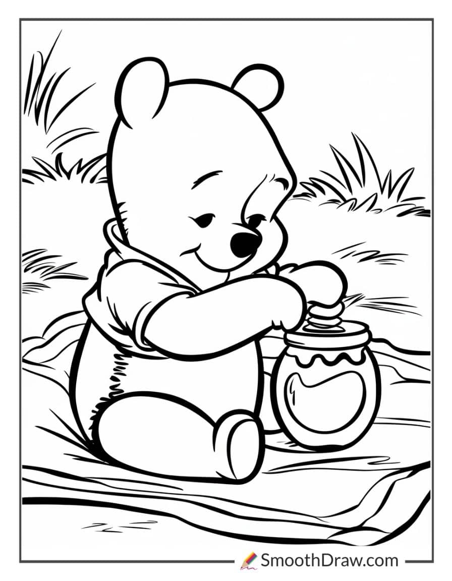 Baby Winnie the Pooh for coloring