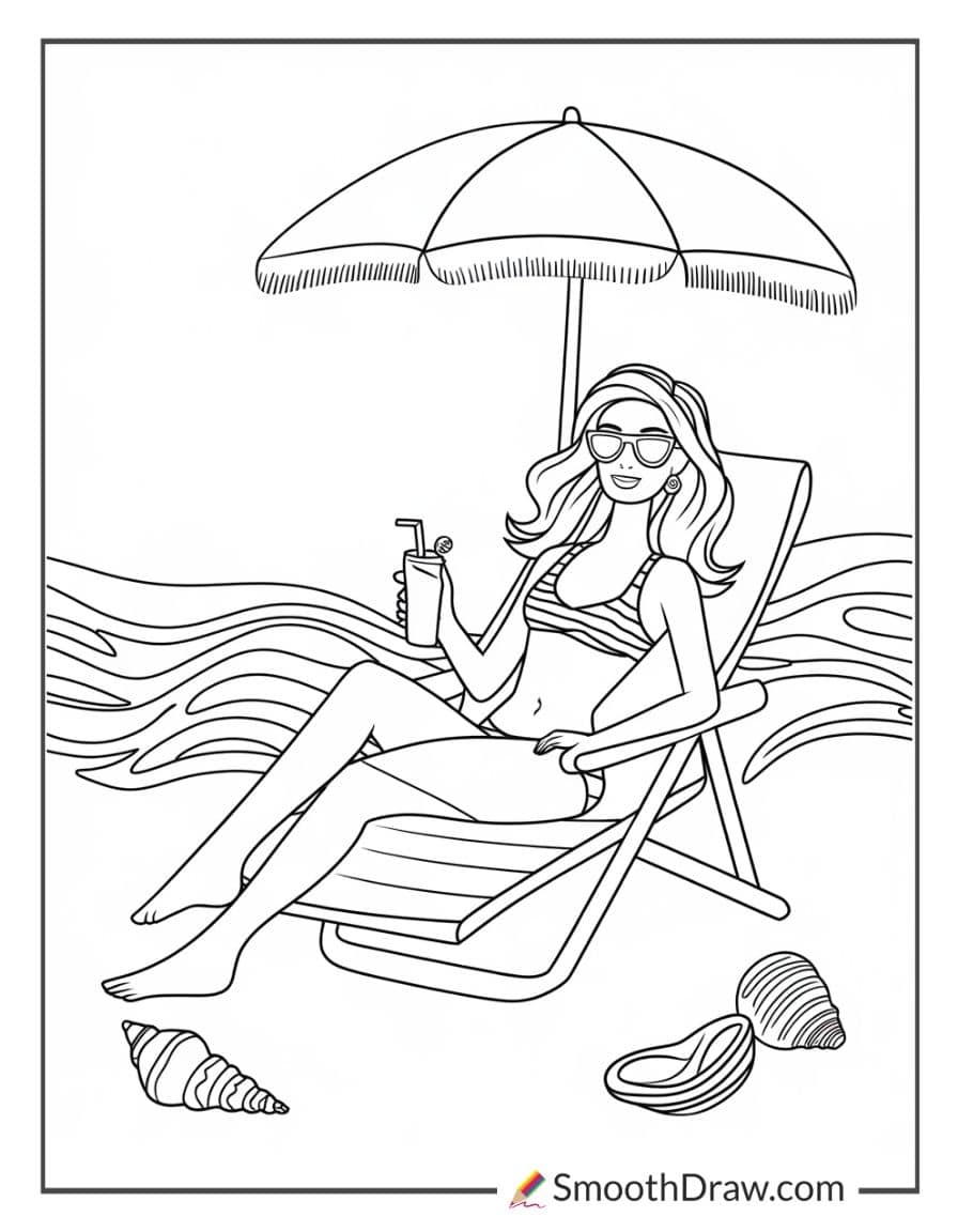 Barbie at the beach