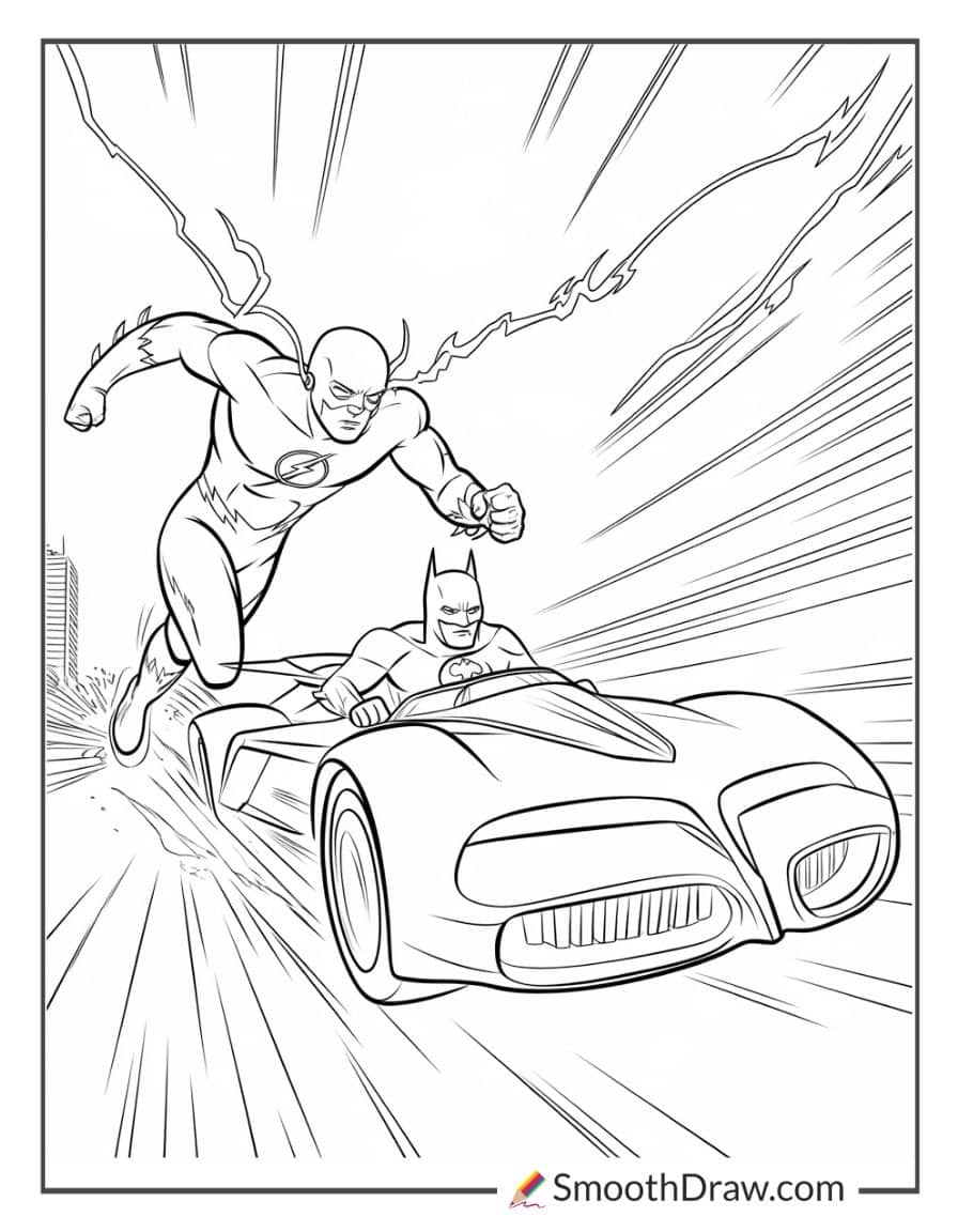 Batman & The Flash racing