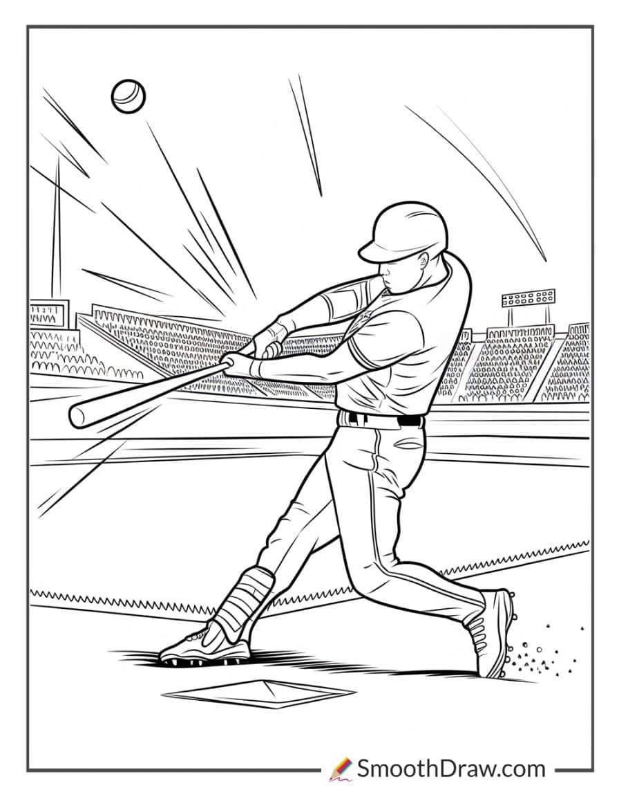 Batter Hitting a Home Run
