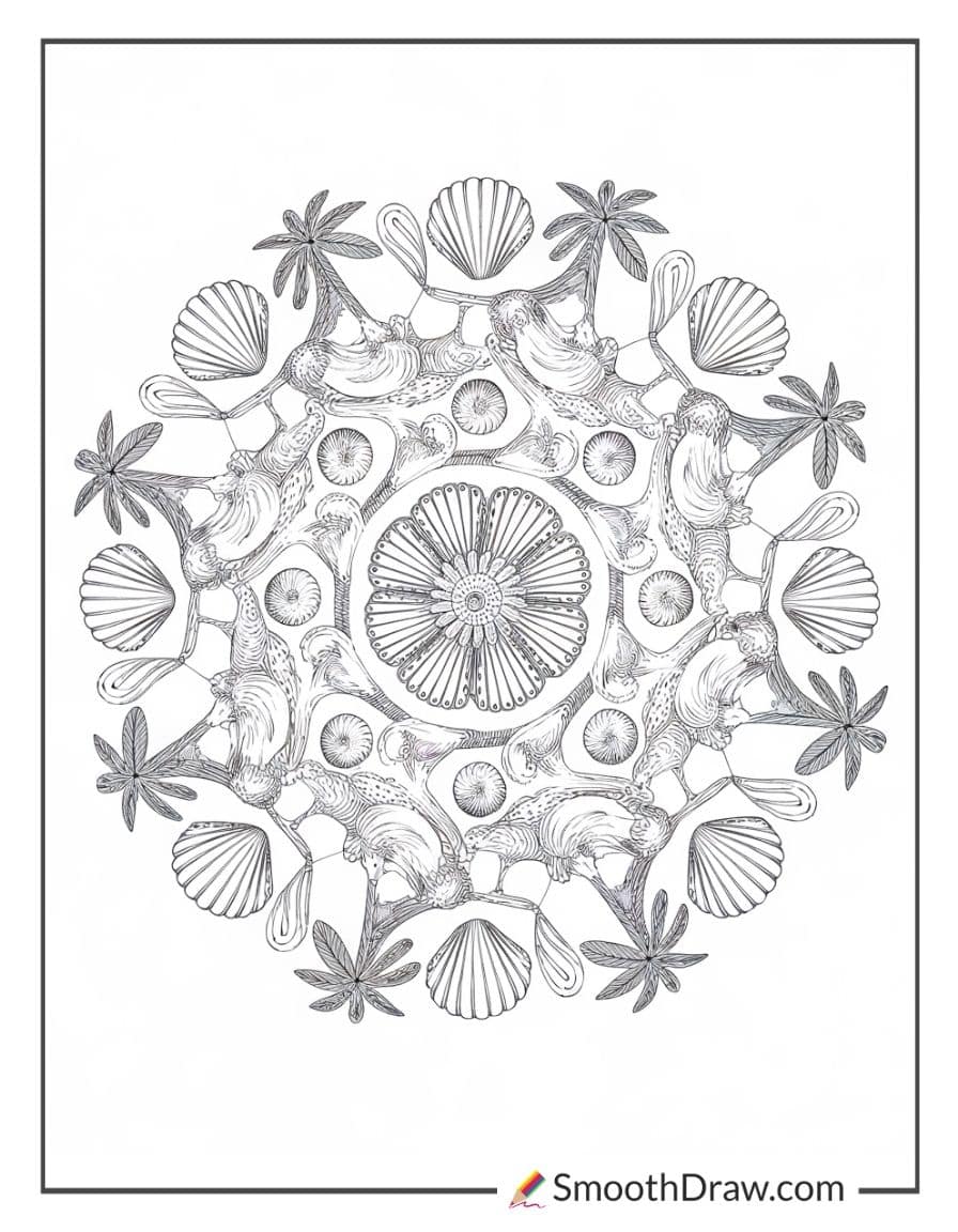 Beach mandala