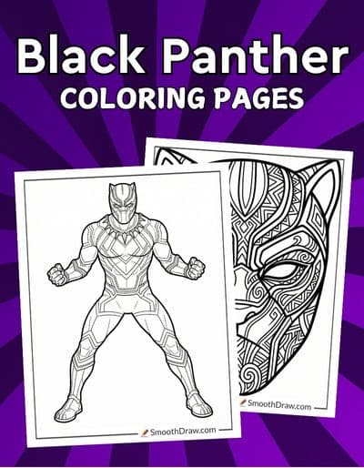 Black Panther coloring pages f