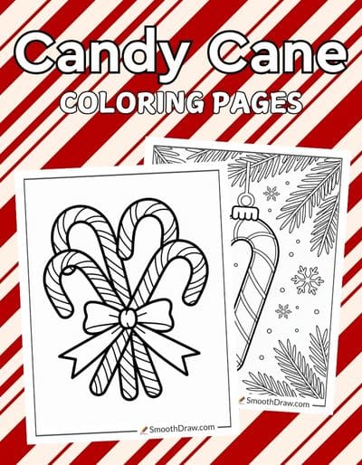 Candy Cane coloring pages f