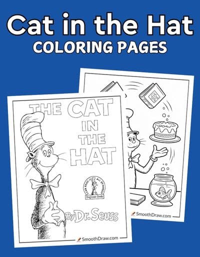Cat in the Hat coloring pages f