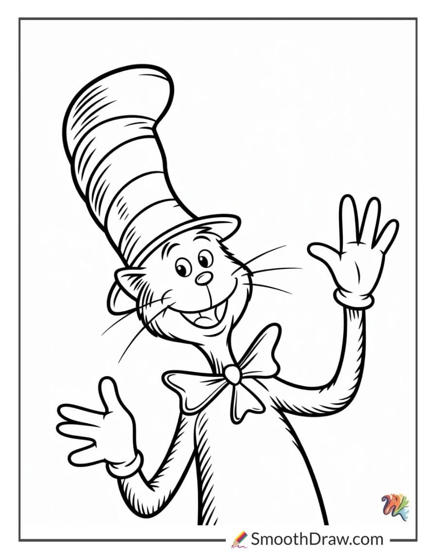Cat in the Hat with big smile