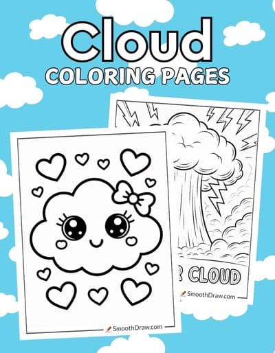 Cloud coloring pages f