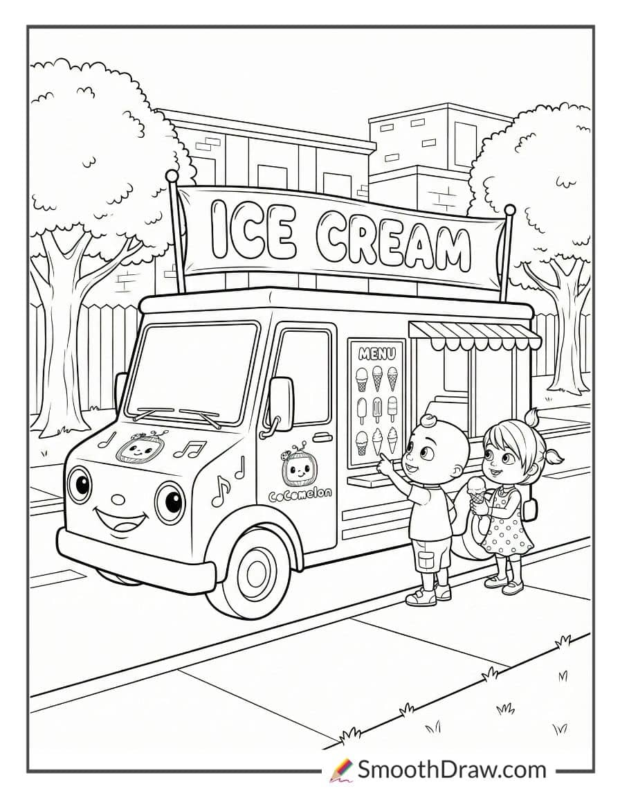 Cocomelon ice cream truck