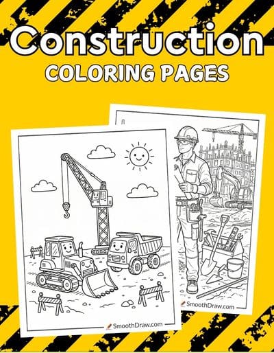 Construction coloring pages f