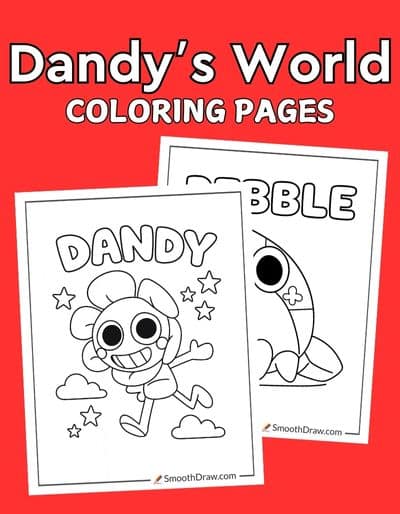 Dandy's World coloring pages f