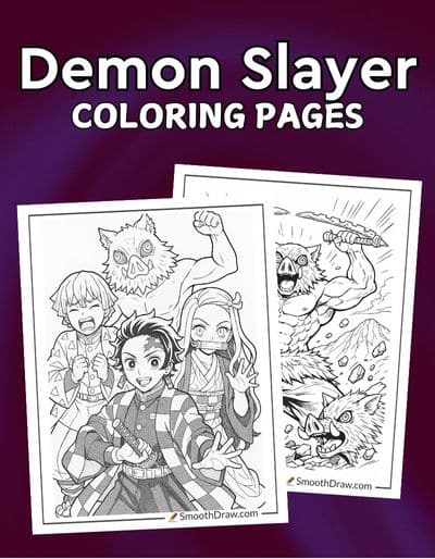 Demon Slayer coloring pages f