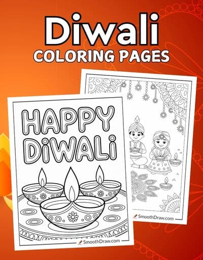 Diwali coloring pages f