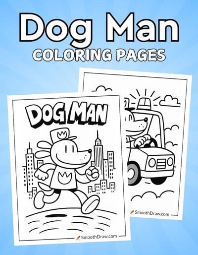 Dog Man coloring pages f