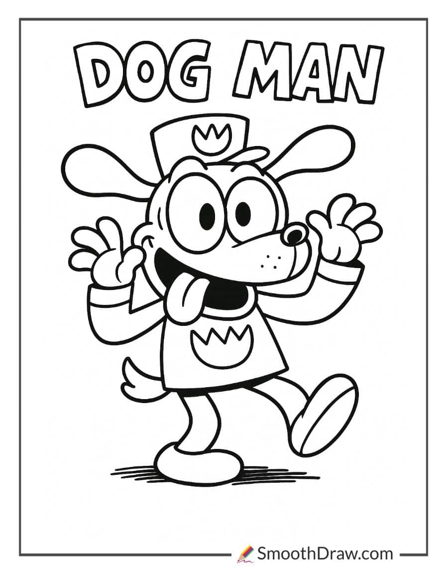 Dog Man making silly funny faces