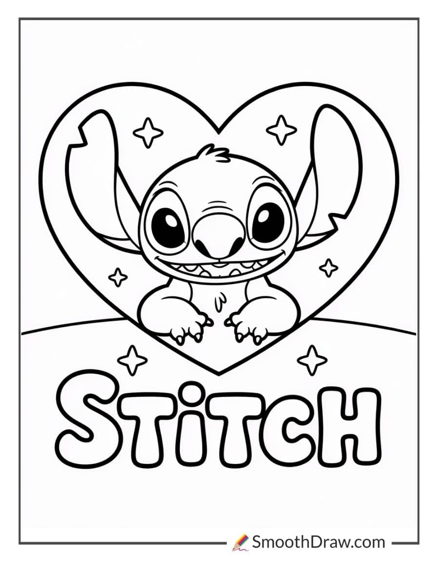 Easy Stitch in heart
