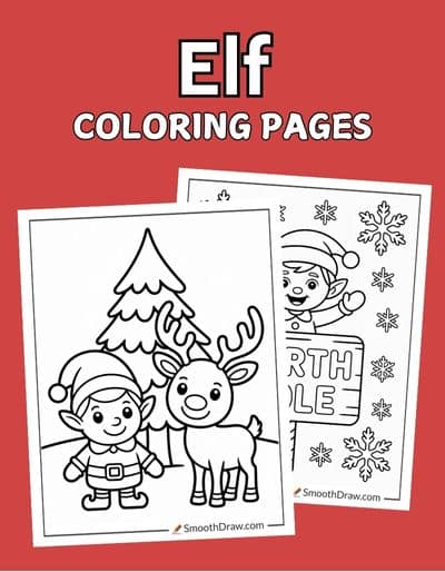 Elf coloring pages f