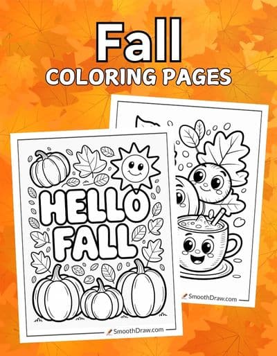 Fall coloring pages f