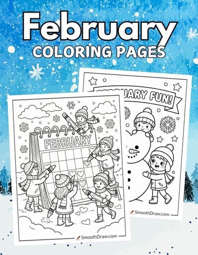 February coloring pages f