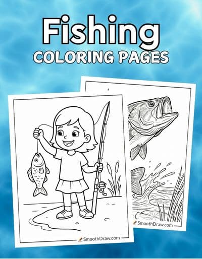 Fishing coloring pages f