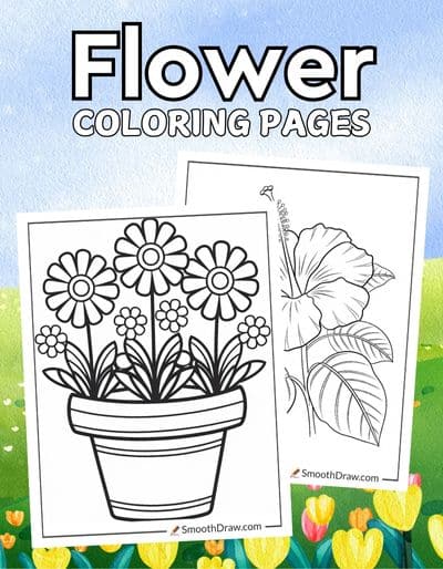 Flower Coloring Pages f