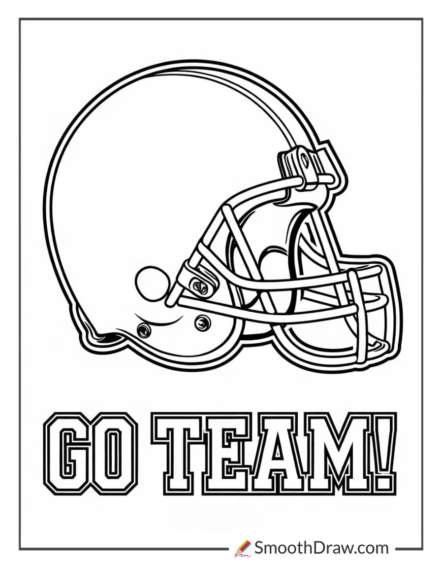 Football helmet Go Team