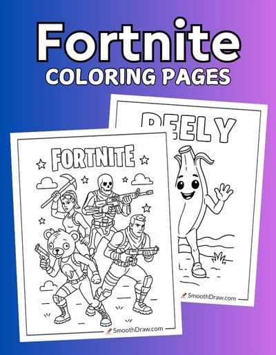 Fortnite coloring pages f