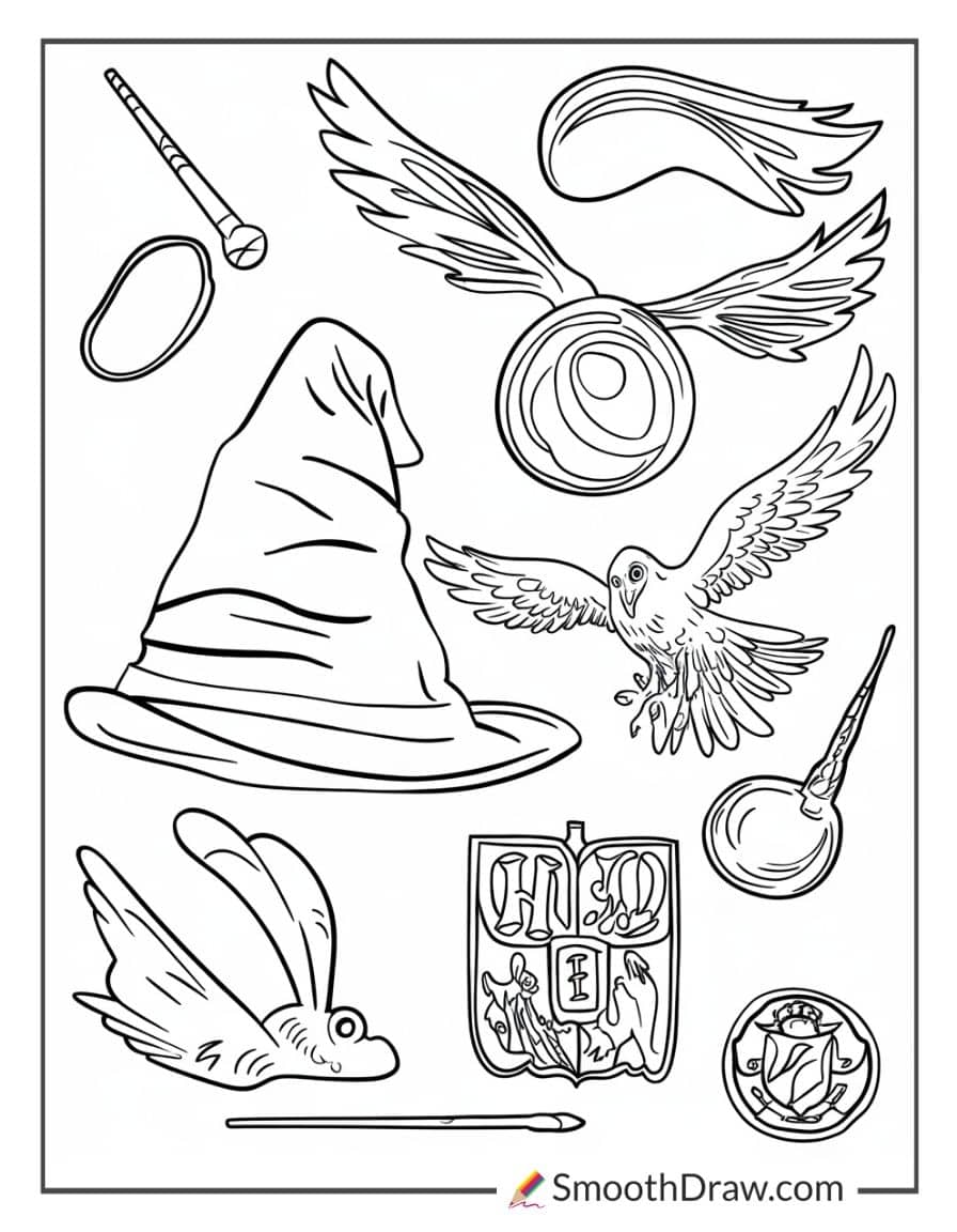 Free Harry Potter coloring pages