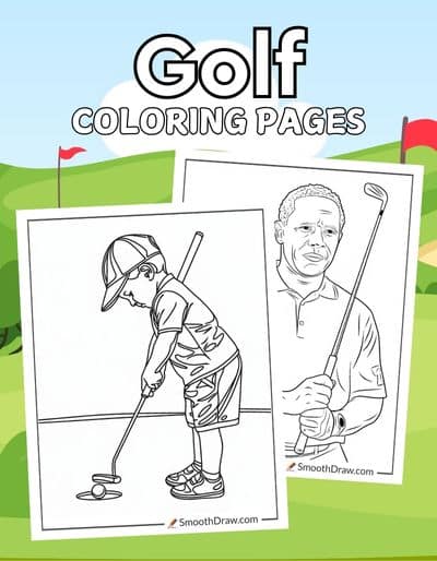 Golf Coloring Pages f