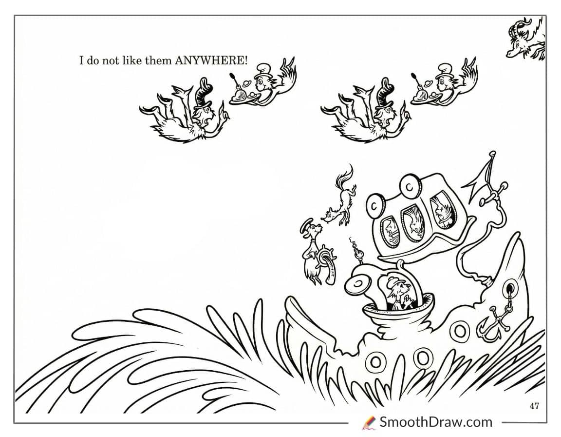 Green Eggs And Ham Book Page