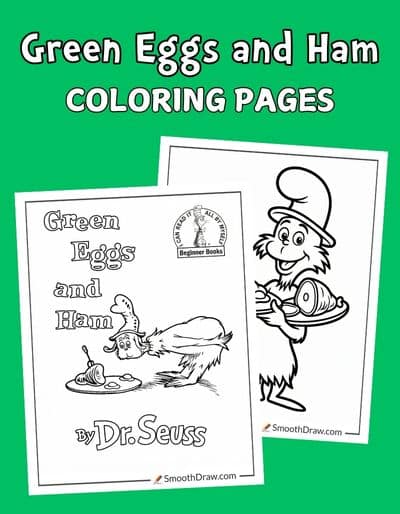 Green Eggs and Ham coloring pages f