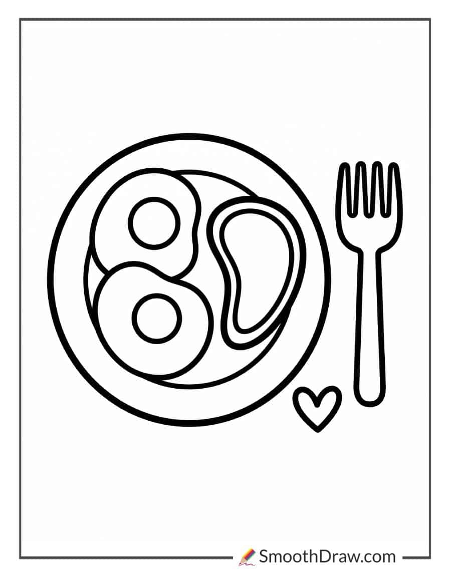 Green Eggs And Ham Easy Coloring Page