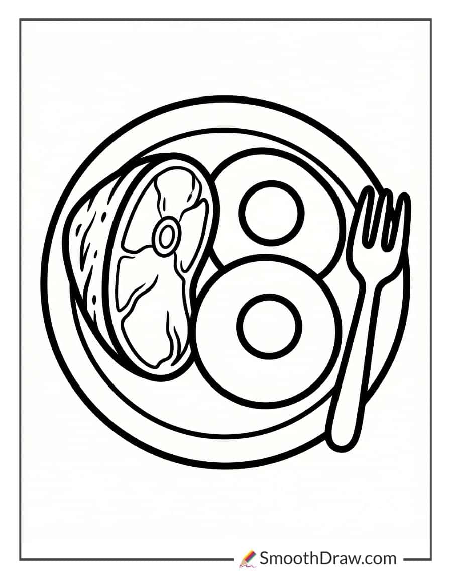 Green Eggs And Ham For Coloring