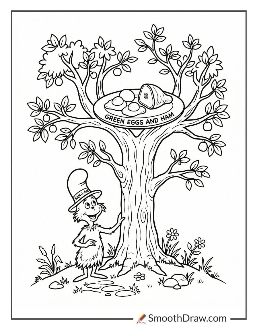 Green Eggs And Ham In A Tree