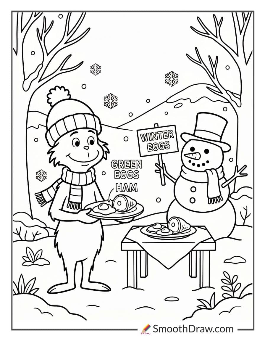 Green Eggs And Ham In Winter