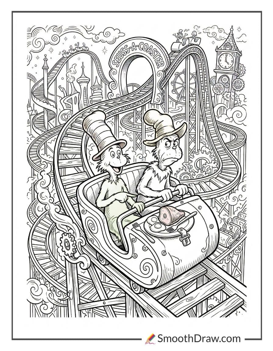 Green Eggs And Ham On Roller Coaster