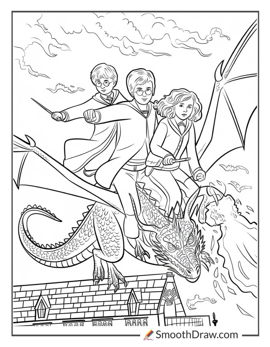 Harry Potter adventure scene