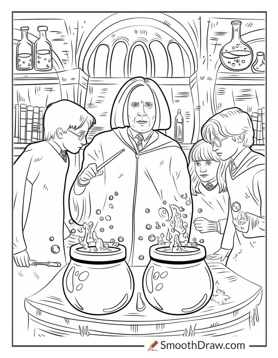Harry Potter and Snape’s Potion Lesson