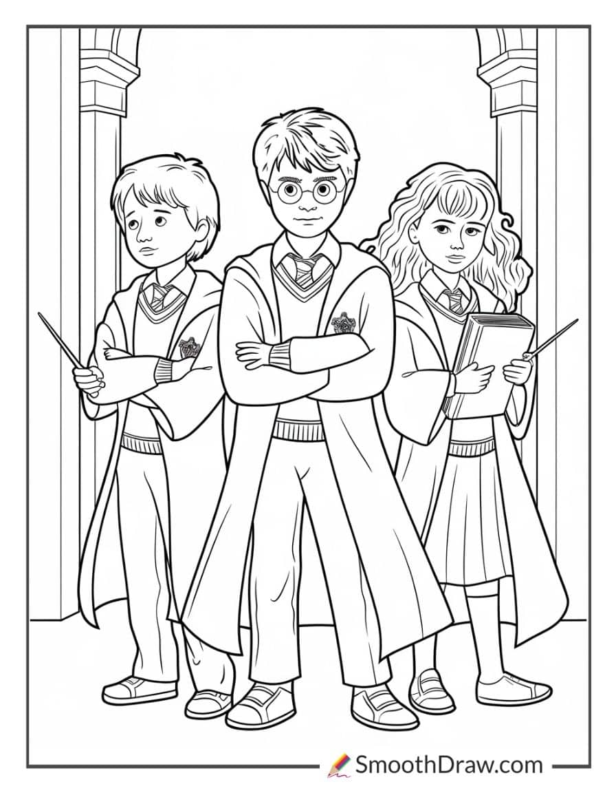 Harry Potter coloring page for kids
