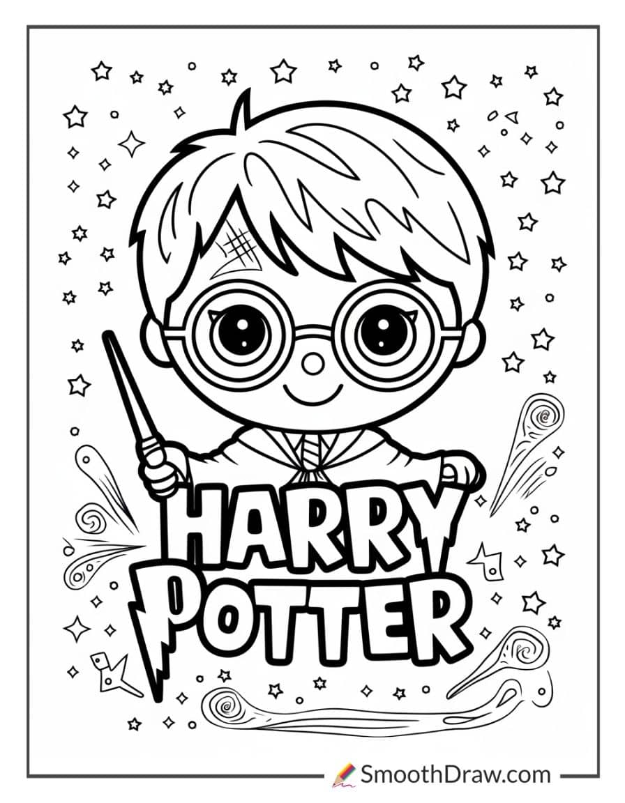 Harry Potter coloring page