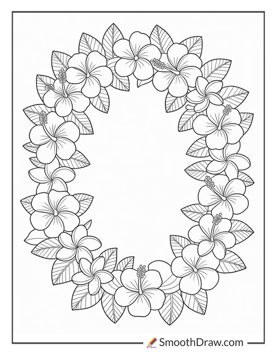 Hawaiian lei of flowers