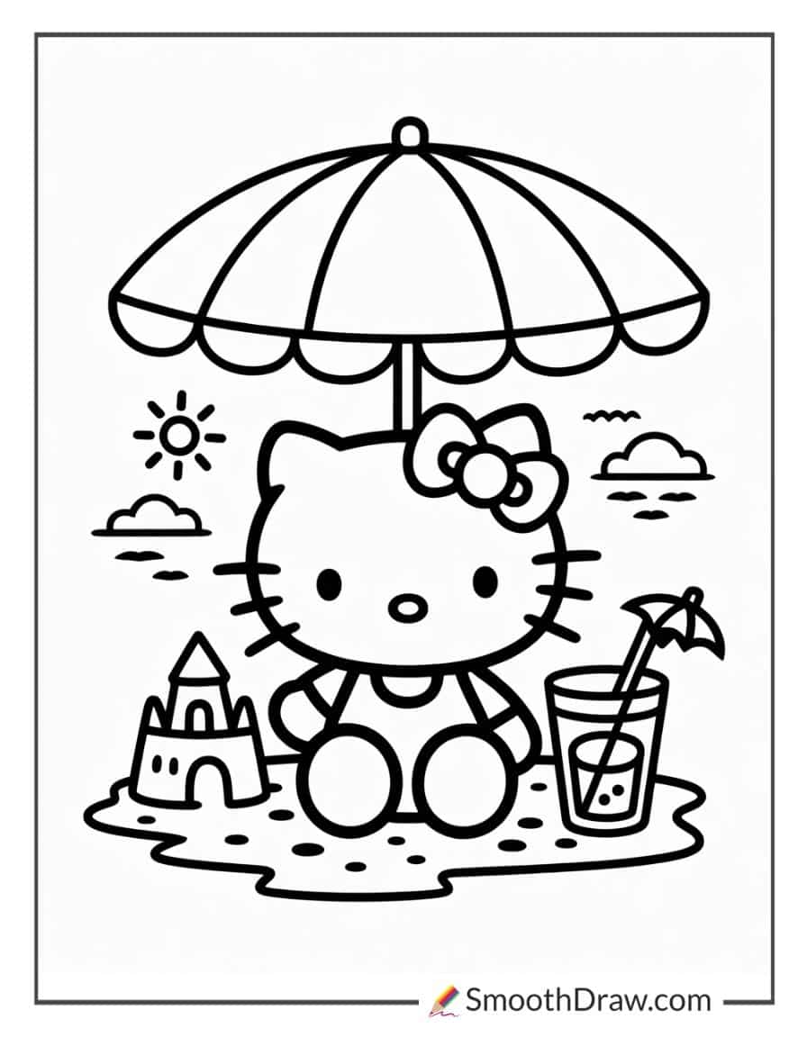 Hello Kitty summer beach vacation