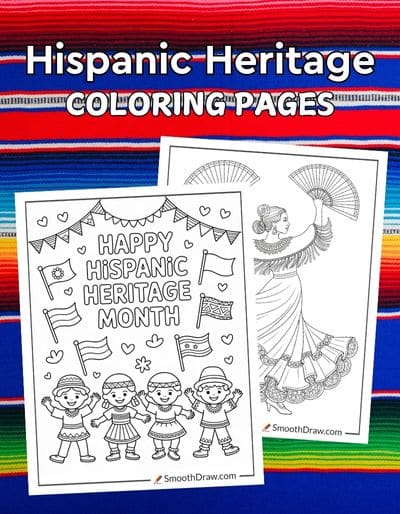 Hispanic Heritage Month coloring pages f