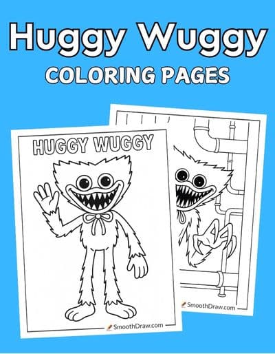 Huggy Wuggy coloring pages f