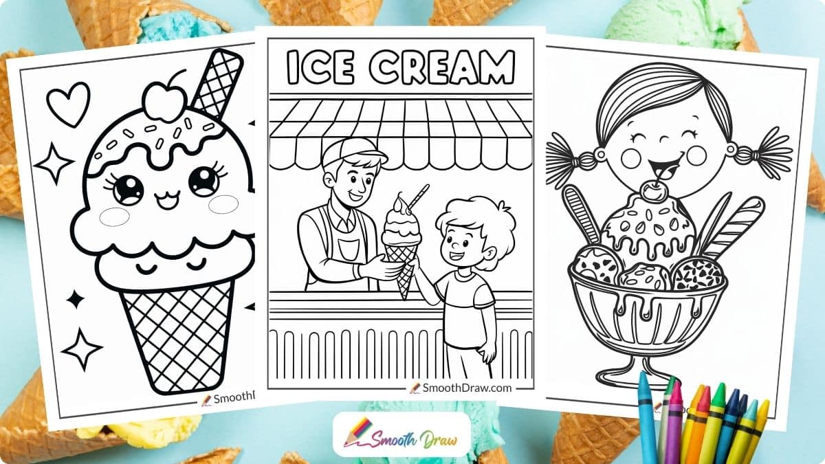 Ice Cream Coloring pages