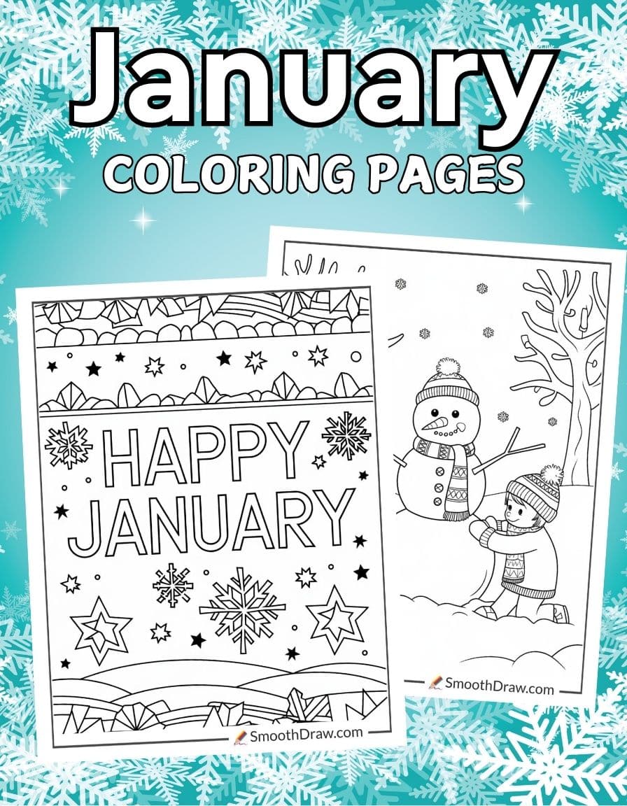 January Coloring pages t